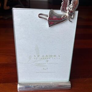 Seasons of Cannon Falls Serenity Angel Silver Frame - NWOT